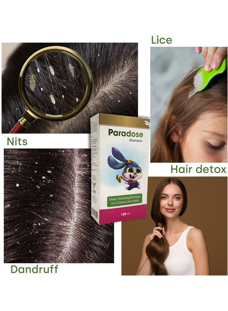 يو بى ام شامبو بارادوس لعلاج القمل للأطفال والكبار 120 مل - Image 2